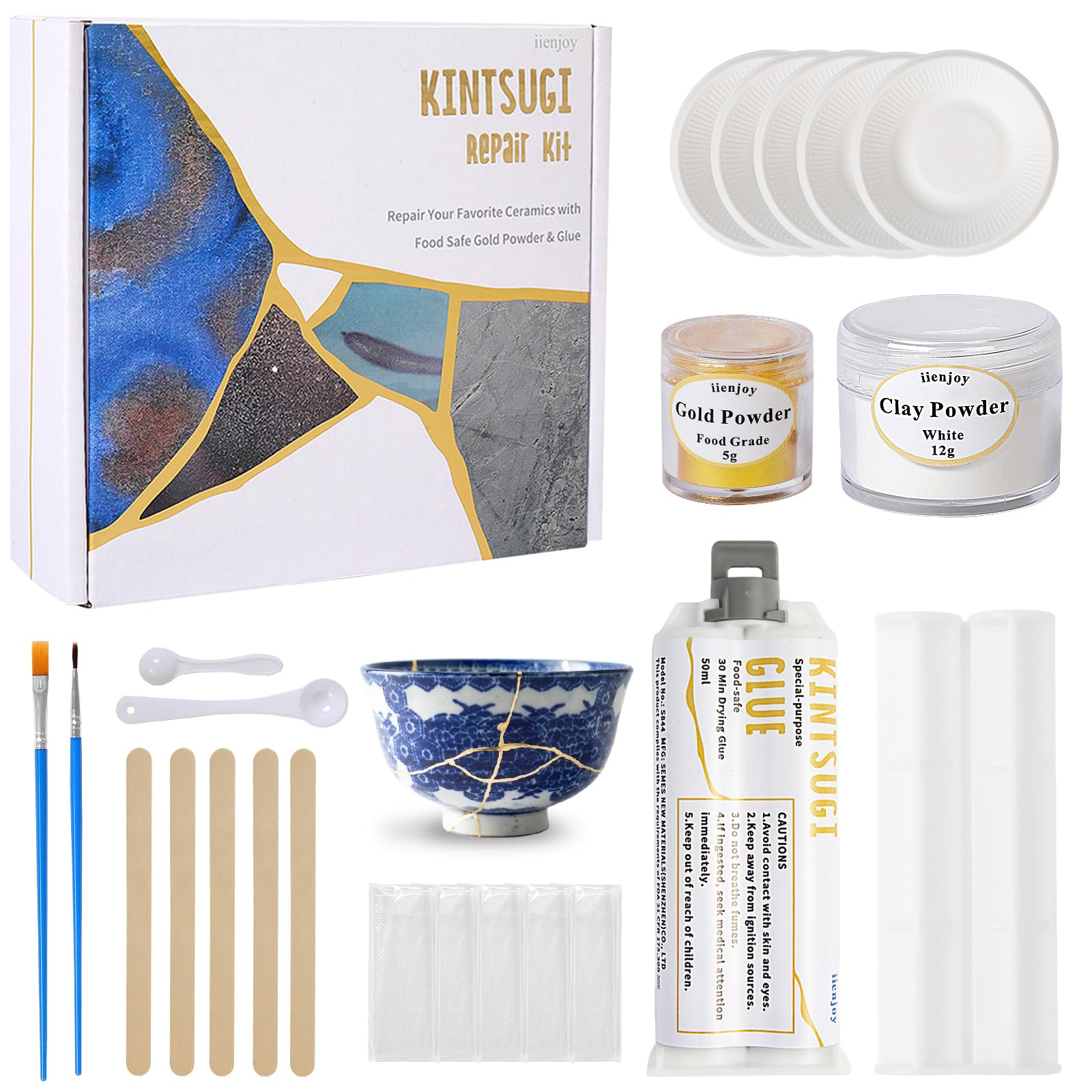 monさん専用【未使用】金継ぎコフレ(KINTSUGI Coffret) Amazon.com: Kintsugi Repair Kit Gold & Silver, 50ml Kintsugi